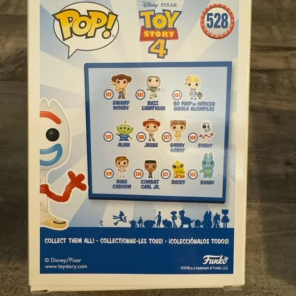 Funko Toy Story 4 Forky Vinyl Figure - Red and White - Picture 3 of 5